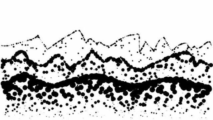 景观-山丘、高低山脉、纯黑点（LOOP）