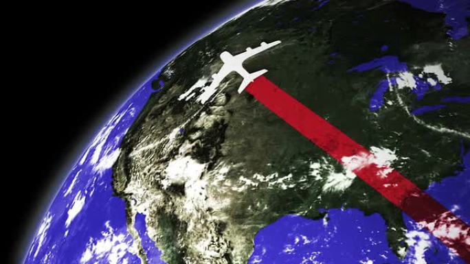 全球航空旅行-北美