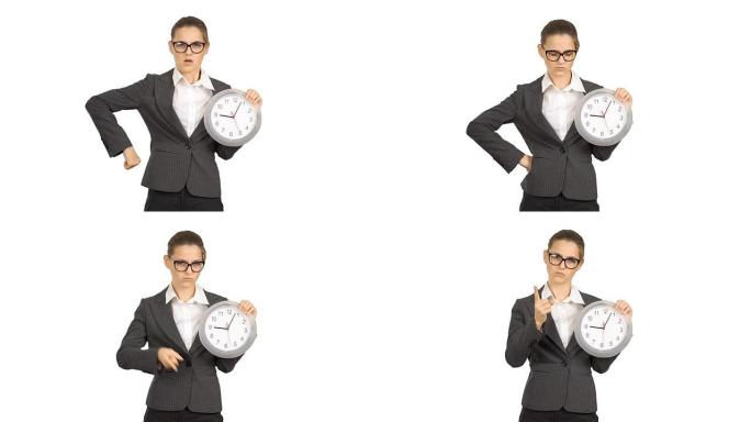 年轻漂亮的商务女性一次亮相。