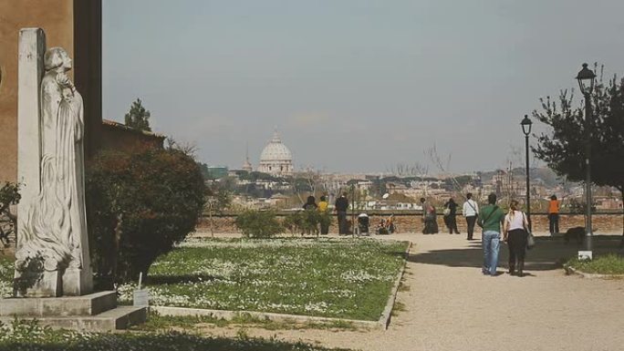 橙色花园的罗马旅游古迹历史文化