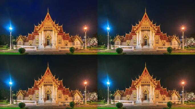 高清延时：泰国曼谷的寺庙