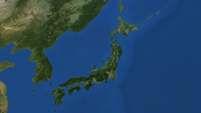 冬天来到日本冬天来到日本卫星图