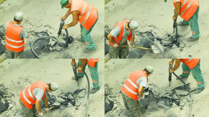 道路工人素材