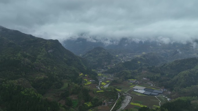 陕西省安康市石泉县汉江秦岭巴山大景航拍