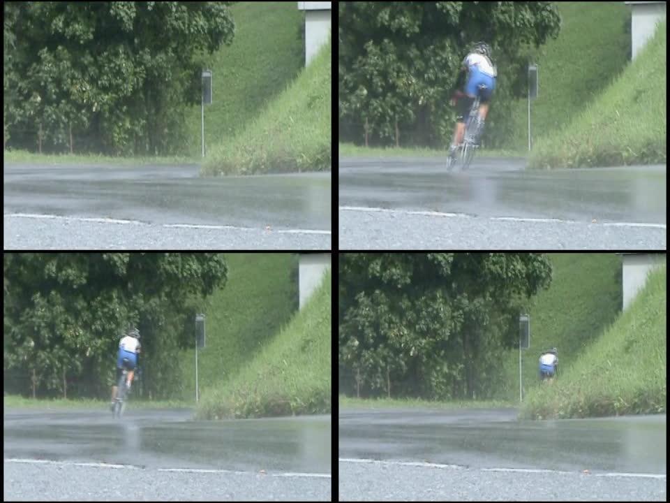 自行车赛手自行车赛手下雨