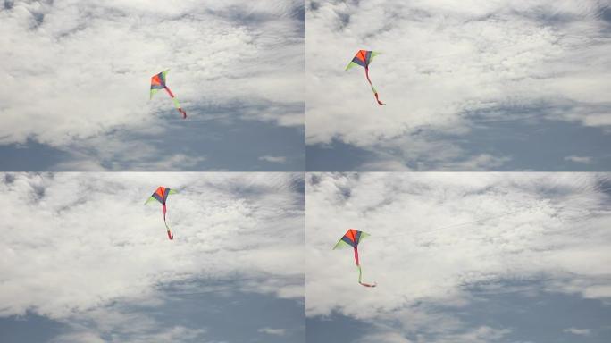 风筝在天空中飞翔