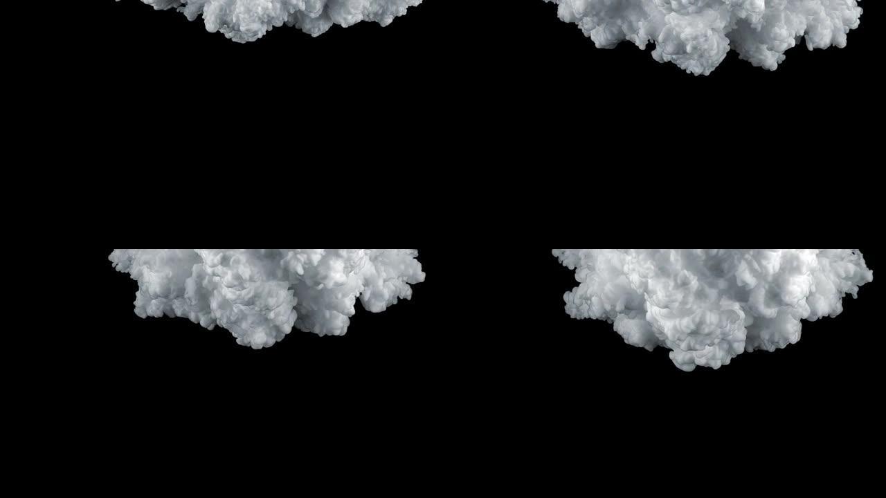 黑色上的快速云广告影视素材元素风云翻滚