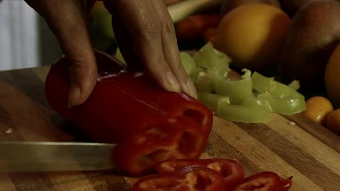 切青椒新鲜蔬菜水果