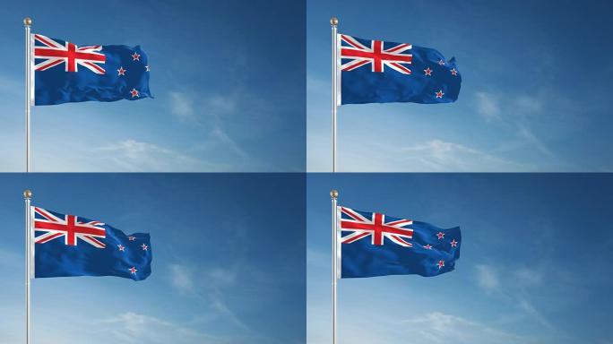 4K新西兰国旗-可循环