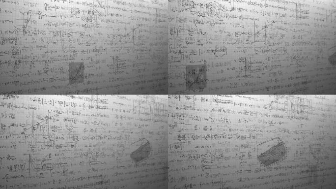 万物理论满墙的数学公式物理公式化学公式