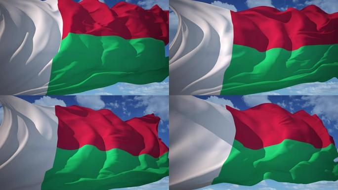 马达加斯加的旗帜马达加斯加的旗帜