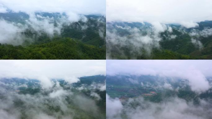 大山深处 云雾缭绕