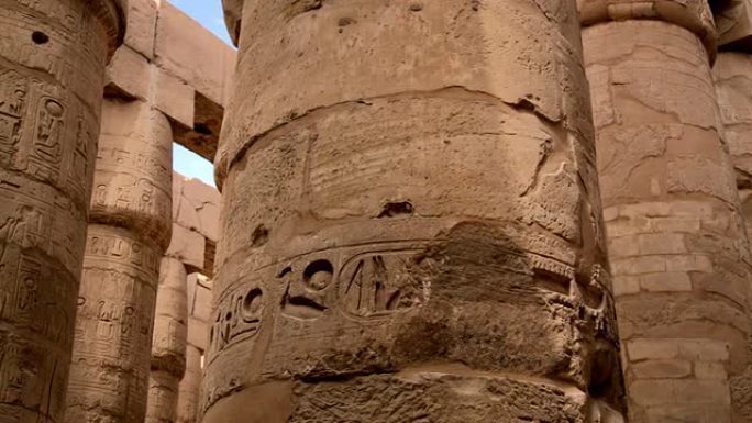Hypostyle hall from karnak temple,卢克索埃及