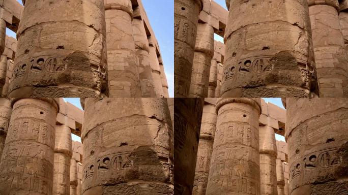 Hypostyle hall from karnak temple,卢克索埃及