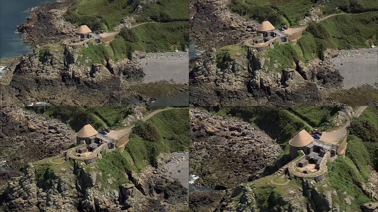 泽西海岸-鸟瞰图-直升机拍摄，空中视频，cineflex，建立镜头，泽西