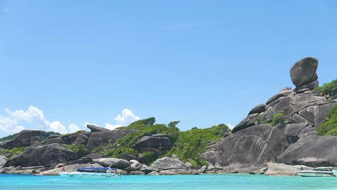 西米兰岛大海海洋东南亚地区海岸礁石岩石