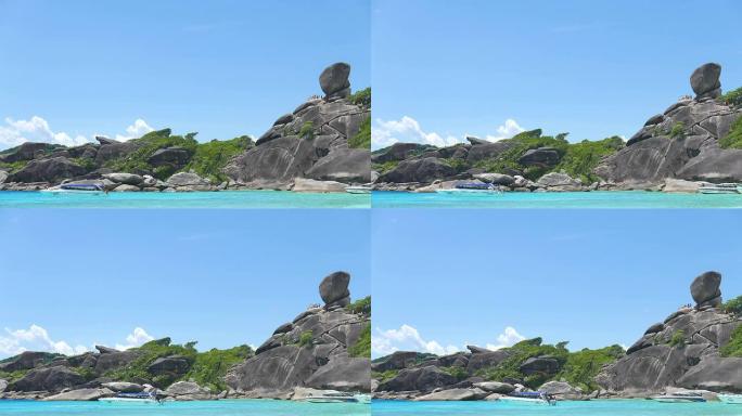西米兰岛大海海洋东南亚地区海岸礁石岩石