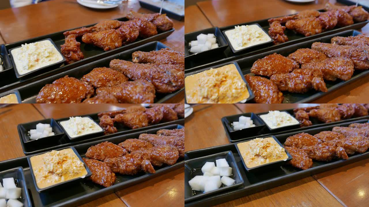 4K fotage: 传统食品,韩国料理