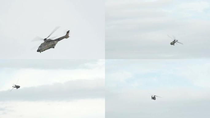 超级美洲狮直升机特技飞行表演