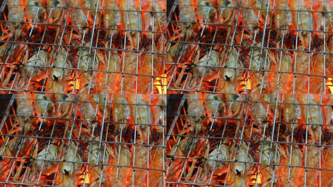 火炉上的烤虾，多莉镜头