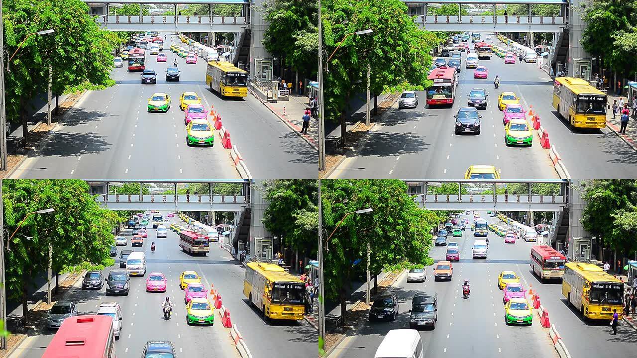 绿色小镇的交通。泰国曼谷