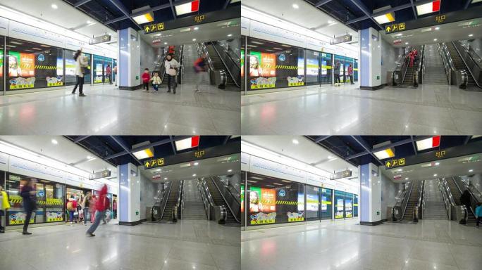 上海地铁时间流逝