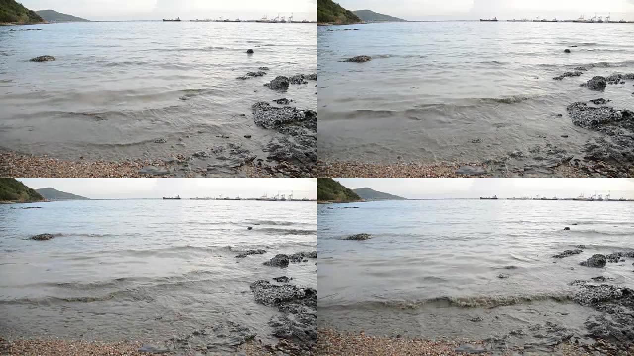 海水含有污染物。环保政策海洋生态沉积物监