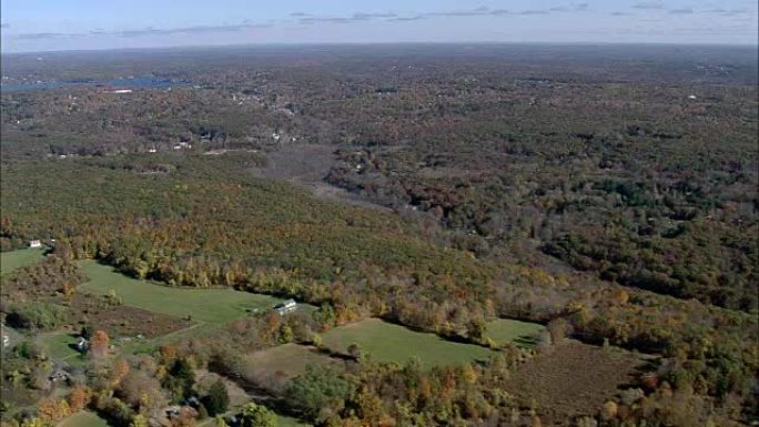 飞越康涅狄格河以东的风景-鸟瞰图-康涅狄格州，米德尔塞克斯县，美国