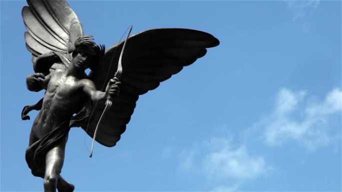 爱神，皮卡迪利广场，伦敦-时间流逝
