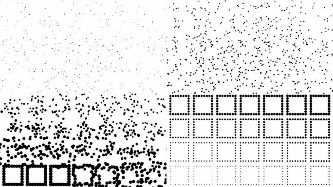方块-纯黑点：图案，异步（过渡）