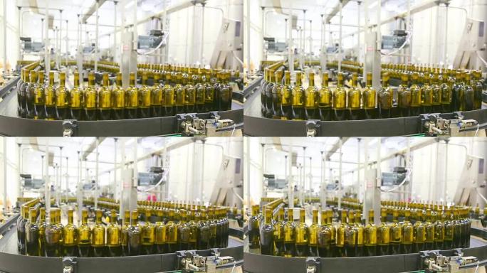 巨大的葡萄酒装瓶厂