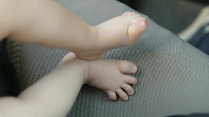 小脚一个新生婴儿-股票视频