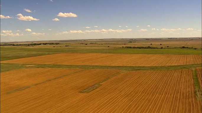 Low Over Fields  - Aerial View - Orange Free State