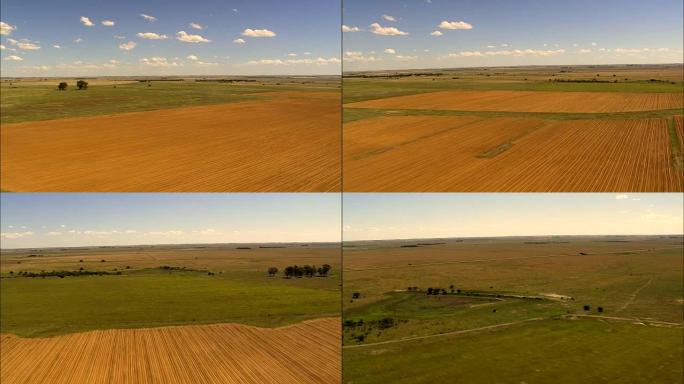 Low Over Fields  - Aerial View - Orange Free State