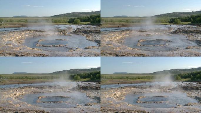 间歇泉广角镜头