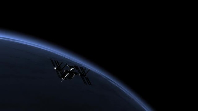 空间站和地球