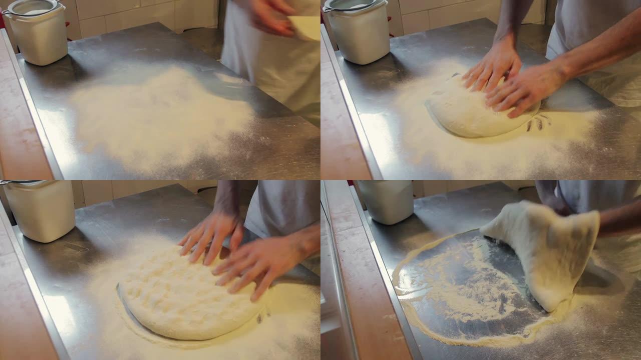 真正的意大利披萨面团的制作
