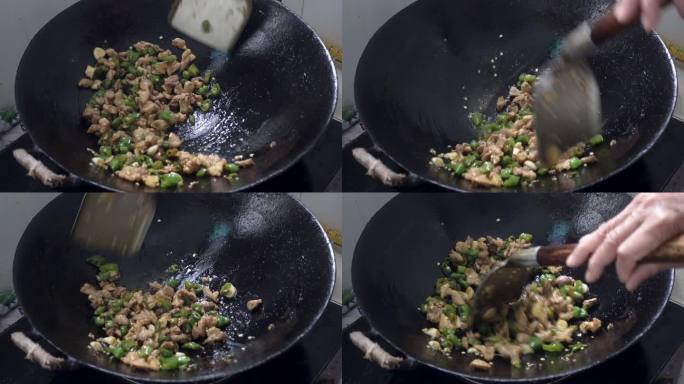 家常菜辣椒炒肉烹饪菜品