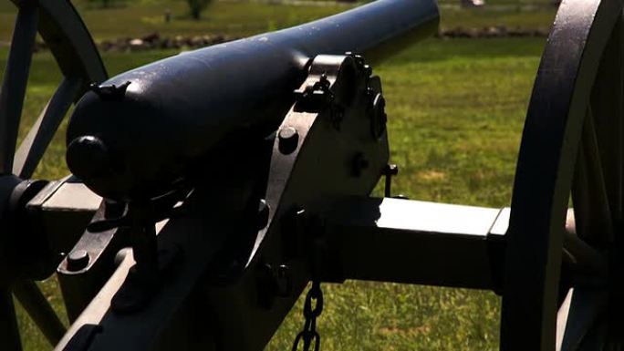 葛底斯堡大炮实拍视频军事视频大炮