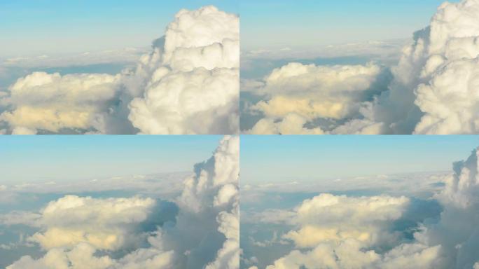 飞越云端飞云之上棉花像棉花一样的云
