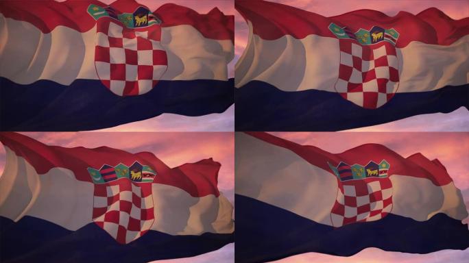 克罗地亚的国旗克罗地亚国旗