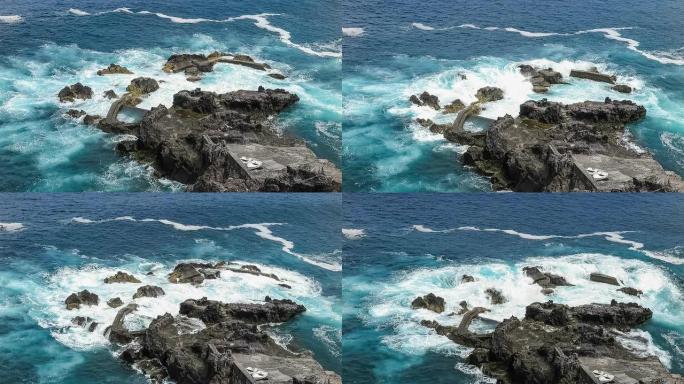 大西洋-亚速尔群岛熔岩形成的天然游泳池