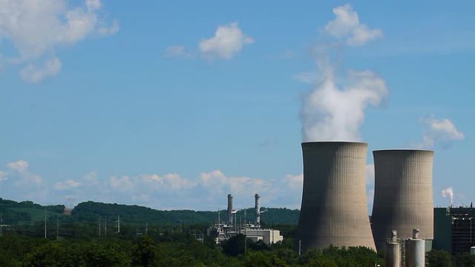 核冷却塔烟囱污染废气炼钢铁冷却冷凝火电
