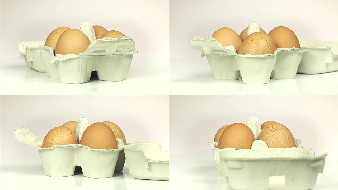 纸箱里的鸡蛋