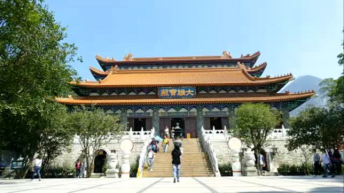 香港的延时寺庙