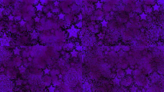 来自恒星-固体，周期性，黑紫色 (循环)