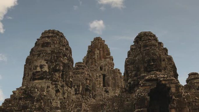 柬埔寨吴哥窟的巴永寺时光流逝