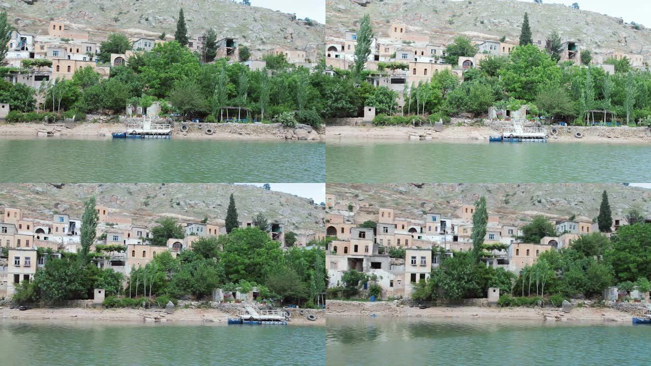 土耳其Sanliurfa老哈尔费提的沉没村萨瓦桑