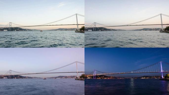 时光倒流：伊斯坦布尔博斯普鲁斯桥从早到晚