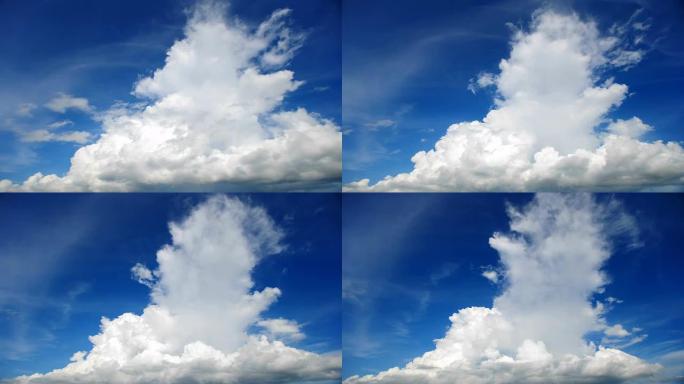 乌云密布的时间流逝，灿烂的阳光照耀着乌云。